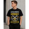 Men's Black Short-sleeve Crewneck Tee with Bold German Mechanic Slogan and Crossed Wrenches Graphic, Soft Cotton Feel, Perfect for DIY Enthusiasts or