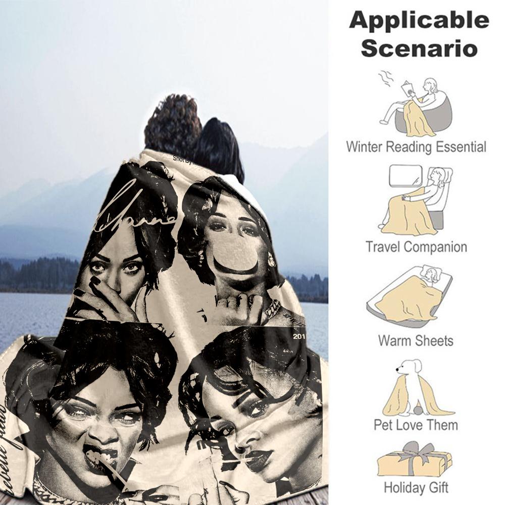 Rihanna Blanket, High quality Comfortable for All Seasons, Home Decor, Warmth and Comfort