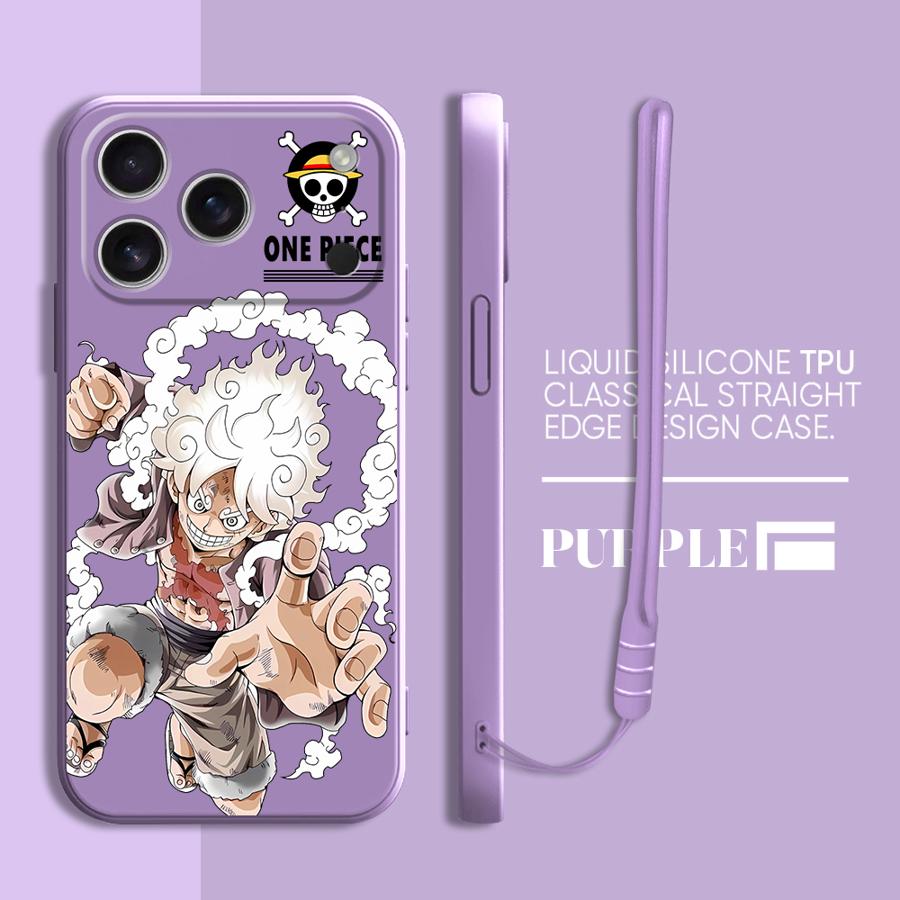 One Piece Cartoon Cute Phone Cover Case for Apple iPhone 17 Pro Max 11 7 8 XS XR 12 Plus 16 Air 15 13 Mini