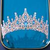 DIEZI Baroque Bridal Crown Headwear Crystal Hair Dress Accessories Tiara For Women Wedding Rhinestone Crown Hair Jewelry