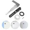 Zinc Alloy Toilet Flush Handle Toilet Handle Replacement Flush Lever Repair Replace Tank Flushers Handle Easy to Install