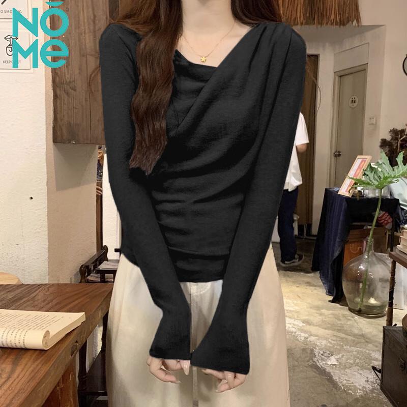 

NOME Women s 2025 Early Autumn Cowl Neck Long Sleeve Pullover Top XL