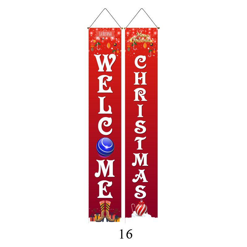 Elegant Nutcracker Christmas Decoration Hanging Door Banner Soldier Character Porch Sign