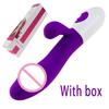 Silicone G Spot Dildo Rabbit Vibrator Dual Vibration 10 Speeds Female Vagina Clitoris Massager Adult Sex Toys For Women