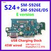 USB Charging Port Signal LCD Main Board NFC Coil Power Volume Flex Cable Earpiece LoudSpeaker Front Rear Camera For Samsung S24+