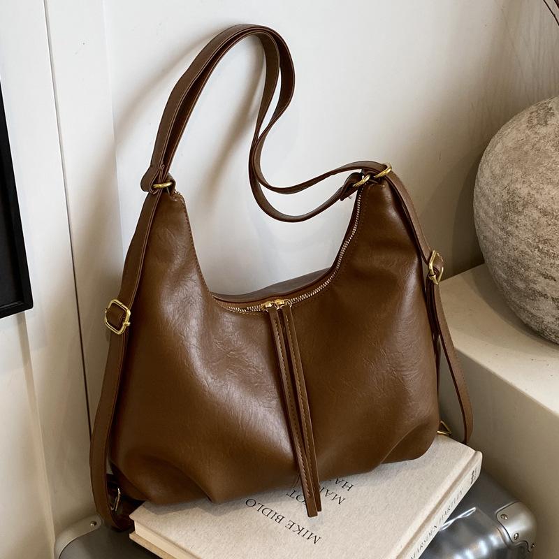 Tote bag women's 2025 new large-capacity commuter backpack casual multi-functional shoulder messenger bag travel backpack