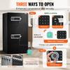 Double Door 7.2 cu.ft Safe Box with Key Lock Password Cabinet Black