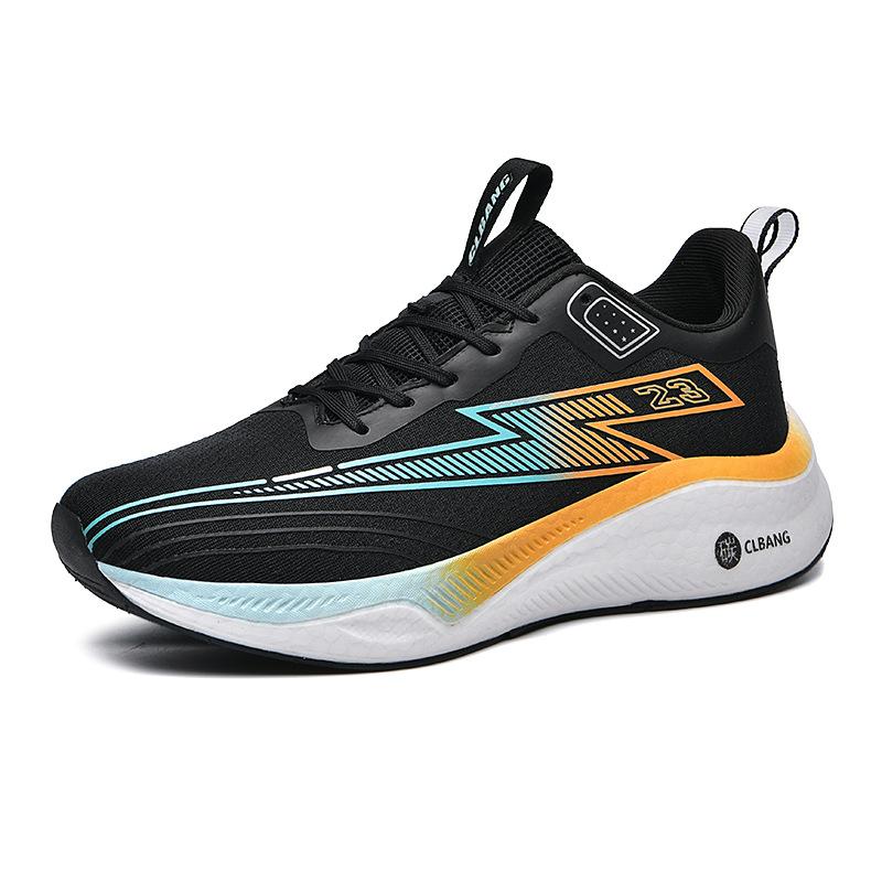 Running shoes, teenagers, junior high school entrance examination, sports racing, primary school students, mesh sports casual shoes, soft soles, men's