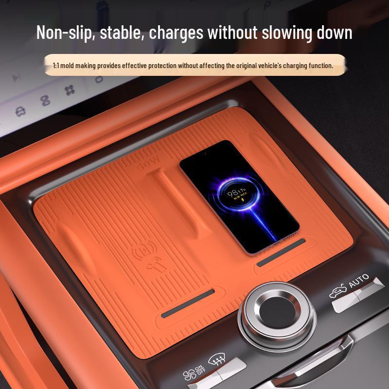 Wireless Charger Protection Pad for Lynk & Co 900 - Silicone Car Accessory, Original Color