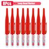 1-8pcs 32mm Long Head Markers Pen Multi-purpose for Woodworking Tile Decoration Deep Hole Marker Pens Red/Black/Blue/Green Ink