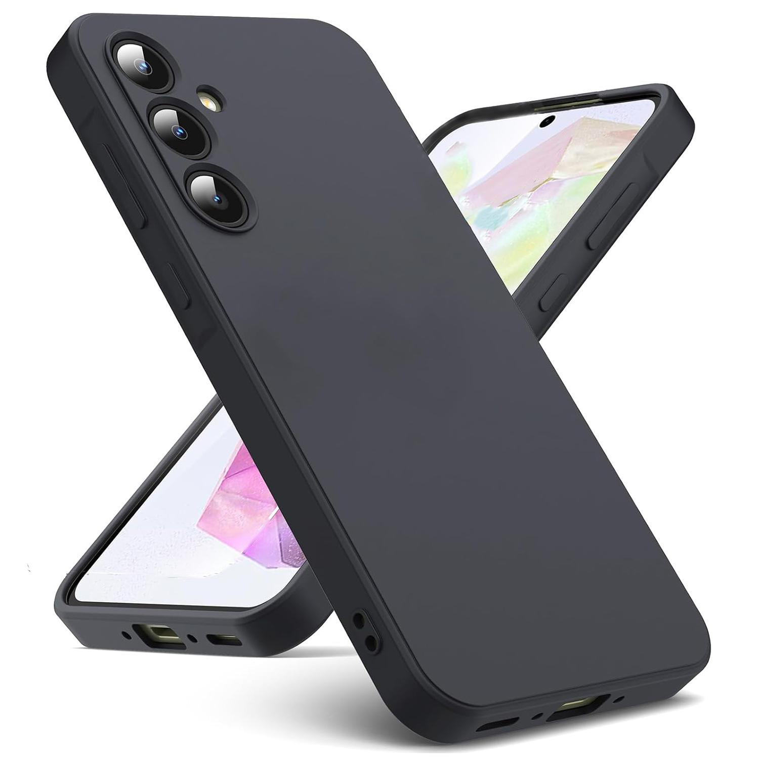 

Противоударный силиконовый чехол из ТПУ для Samsung Galaxy A06 A16 A26 A36 A56 A05 A05S A15 A25 A35 A55 A04 A04S A14 A24 A34 A54 Задняя крышка Galaxy A06 4G чёрный
