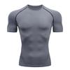 Sports T-shirt Men's Quick Drying Short Sleeved Sports T-shirt Top Gym Fitness Tight Fitting Shirt Training Running T-shirt Men'