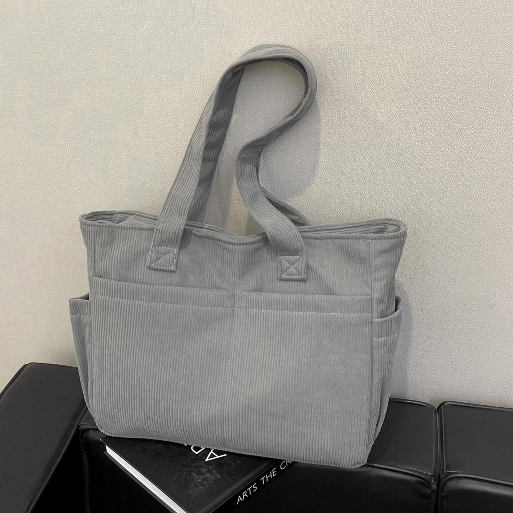 2025 Women's Corduroy Tote: Lightweight, Large-Capacity Fashion Shoulder Bag