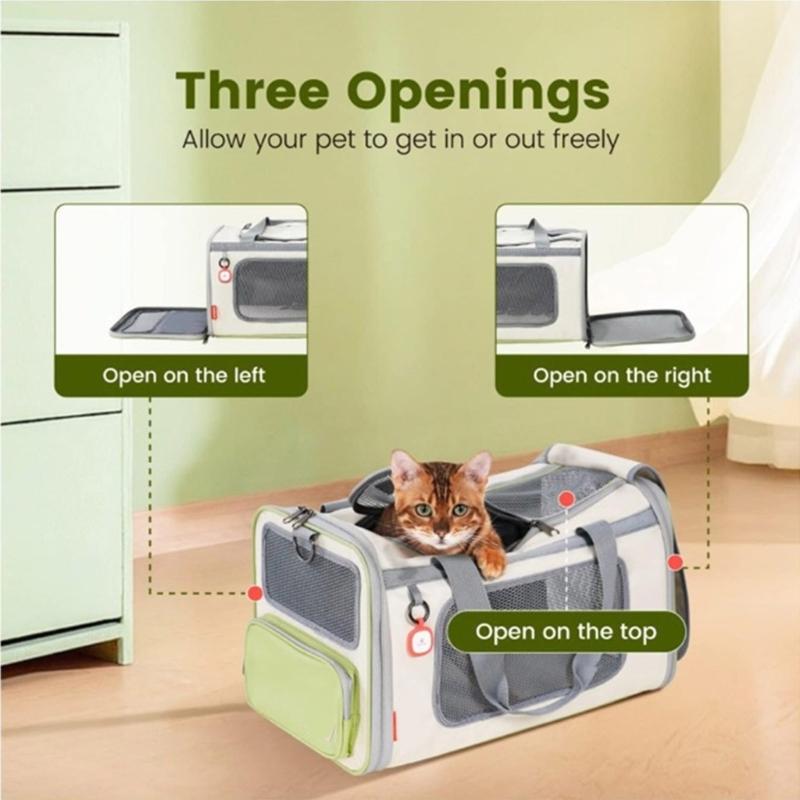 Cats-in-bag Carriers for Puppies Carry Bag Outdoor Travel Shoulder Carriers Sightseeing Bag Window