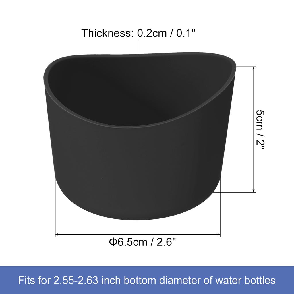 2pcs Protective Silicone Boot Sleeve for 12-24 Oz Water Bottle Bottom Silicone Anti-Slip Sleeve Cover Irregular Shape Cup