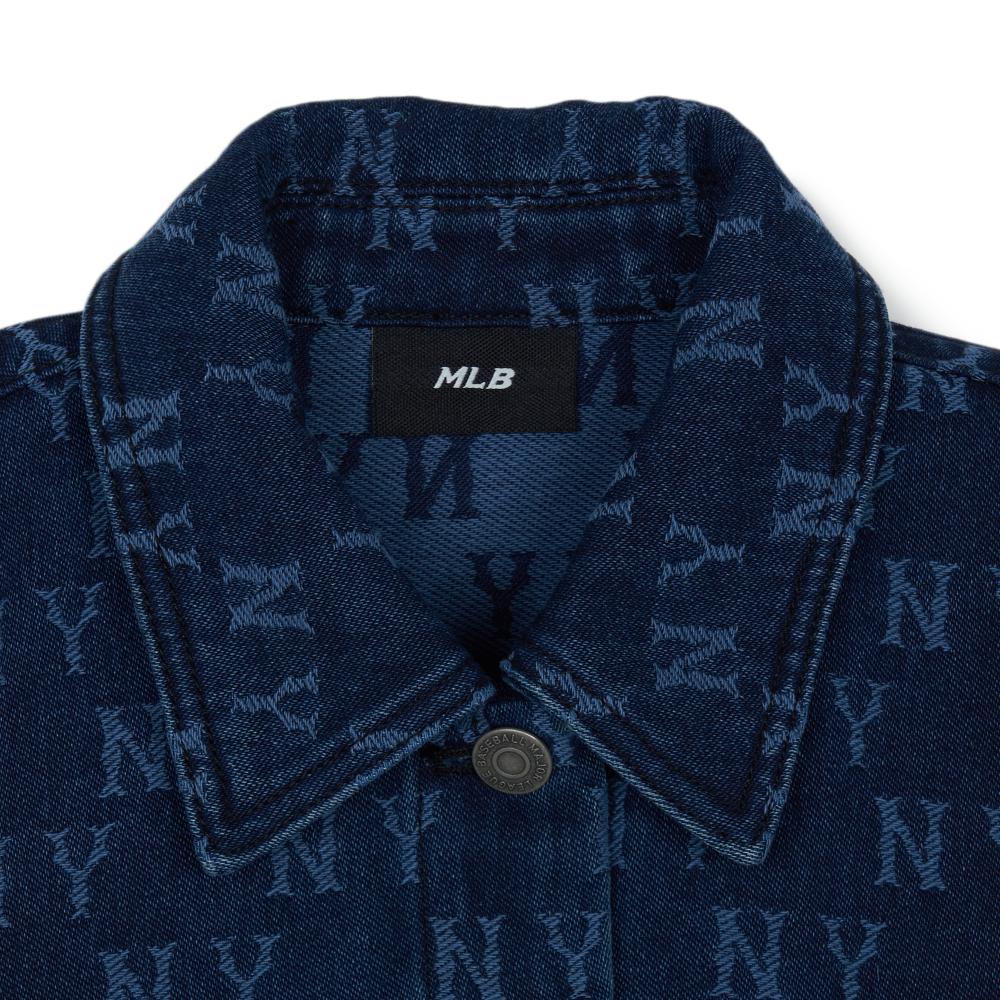 New MLB New York Yankees Denim Jacket Women's Blue 3FDKM0244-50INS