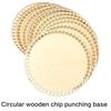 Perforated Wood Basket Base Blank Crochet Basket Base for Making Crochet Knitting Baskets Hand Weaving Home Decoration