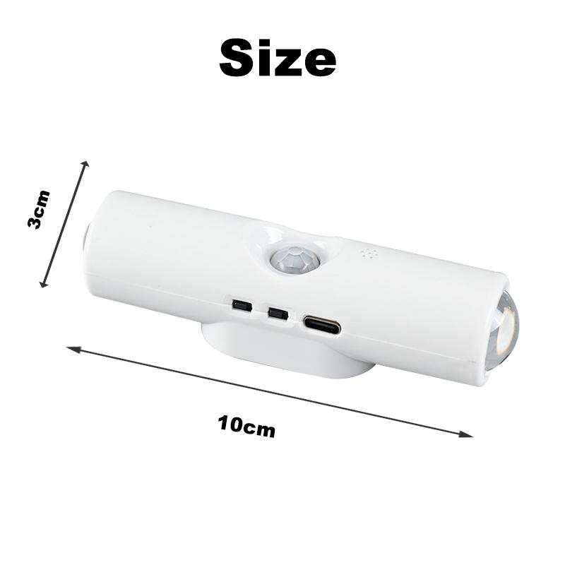 3/7Colors Motion Sensor Night Light RGB Gradient Wall Lamp Rechargeable Wireless magnetic mounting Home Decoration Night Lamps