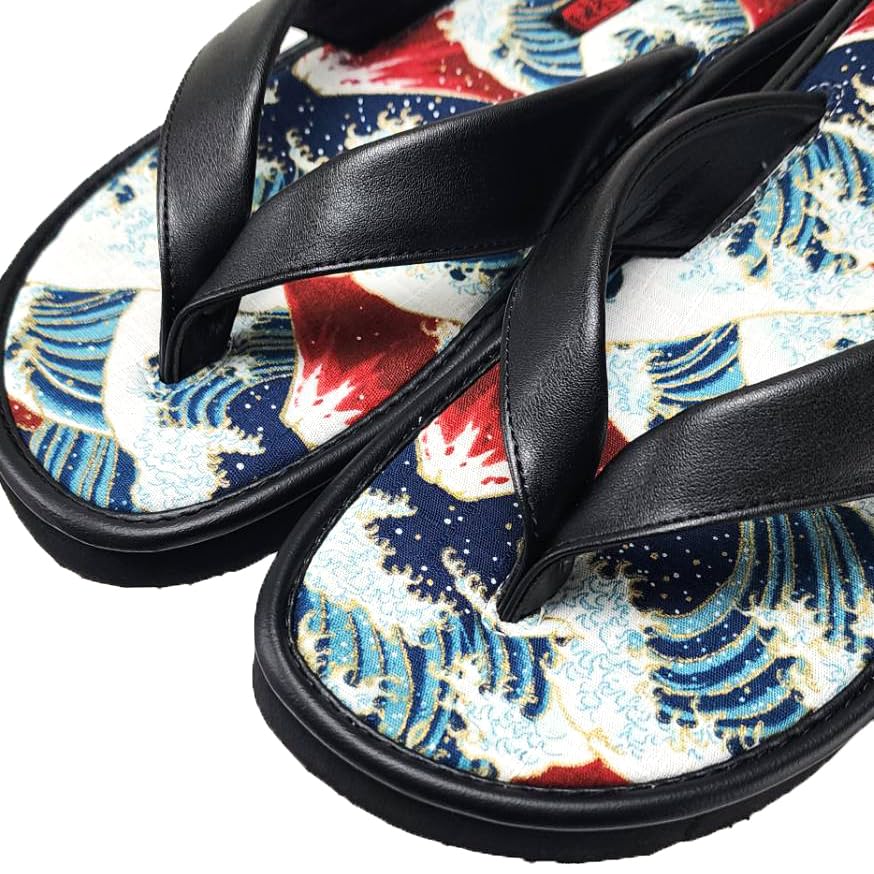 YAMATOHEP Geta Thick Perfect for Summer and Everyday Wear and Fuji Japanese Shoe Men's Japanese-style Sandals, Style, Cushioned, Comfortable, Sole,