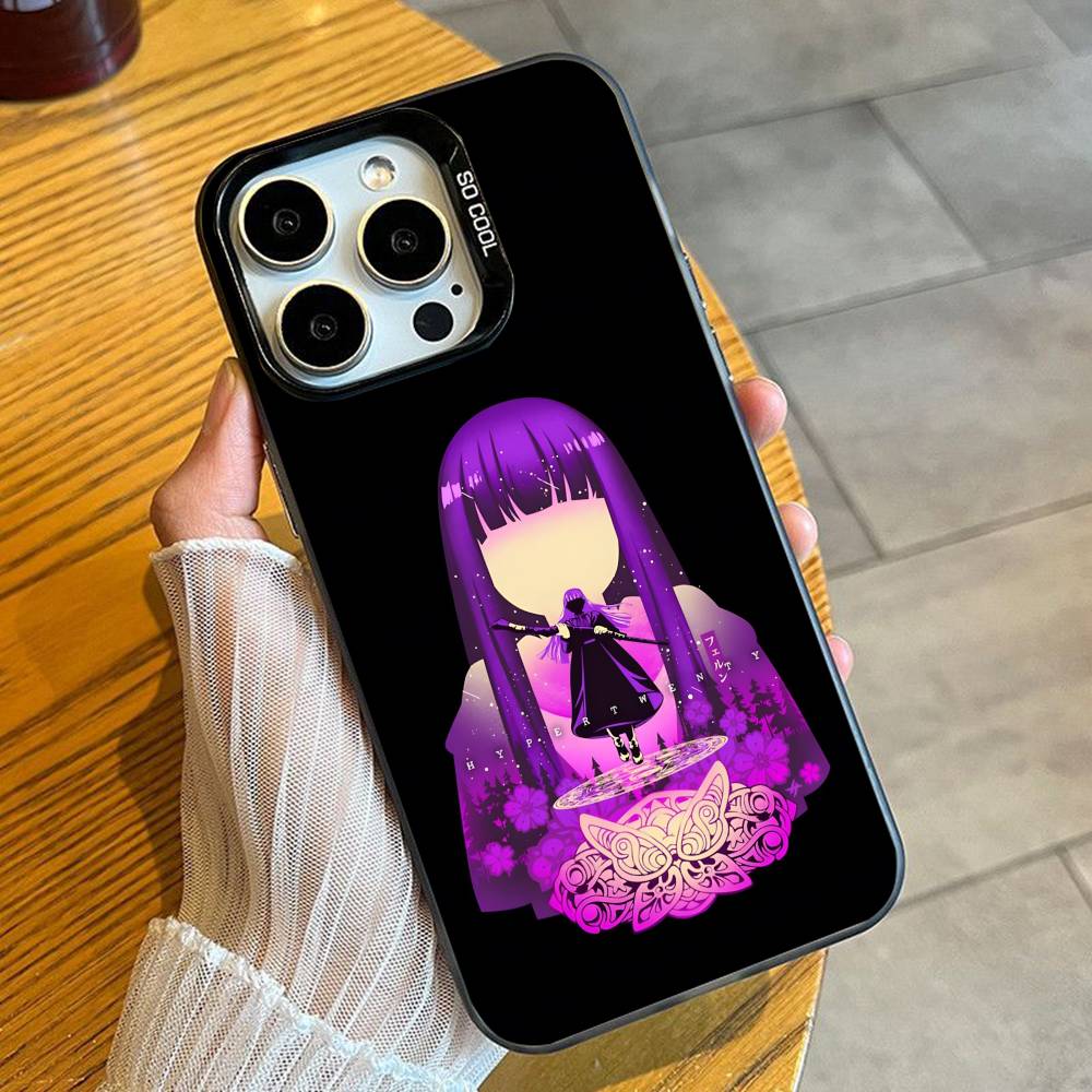 

Half-Sky Mage The F-Fern Phone Case For iPhone 16 17 15 14 12 13 Pro Max Black Candy Matte Shockproof Cover iPhone17PRO