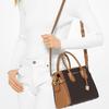 Michael Kors MK Mercer Vintage Floral Print Color Block Lock Decoration Faux Leather Handheld Shoulder Crossbody Bag Small Women Bags 30S9GM9S1B-200
