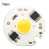 10PCS AC220V 3W Integrated Chip COB Beads Smart IC Bulb Lamp Light Source (Warm)