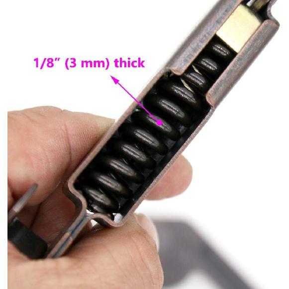 1 Pair of Self-Balancing Lid Support Hinges, Left & Right, Dark Bronze Tone Hinge with Screws for Sofa, Box, Cabinet, Open Length 7.9-in (20 Cm)