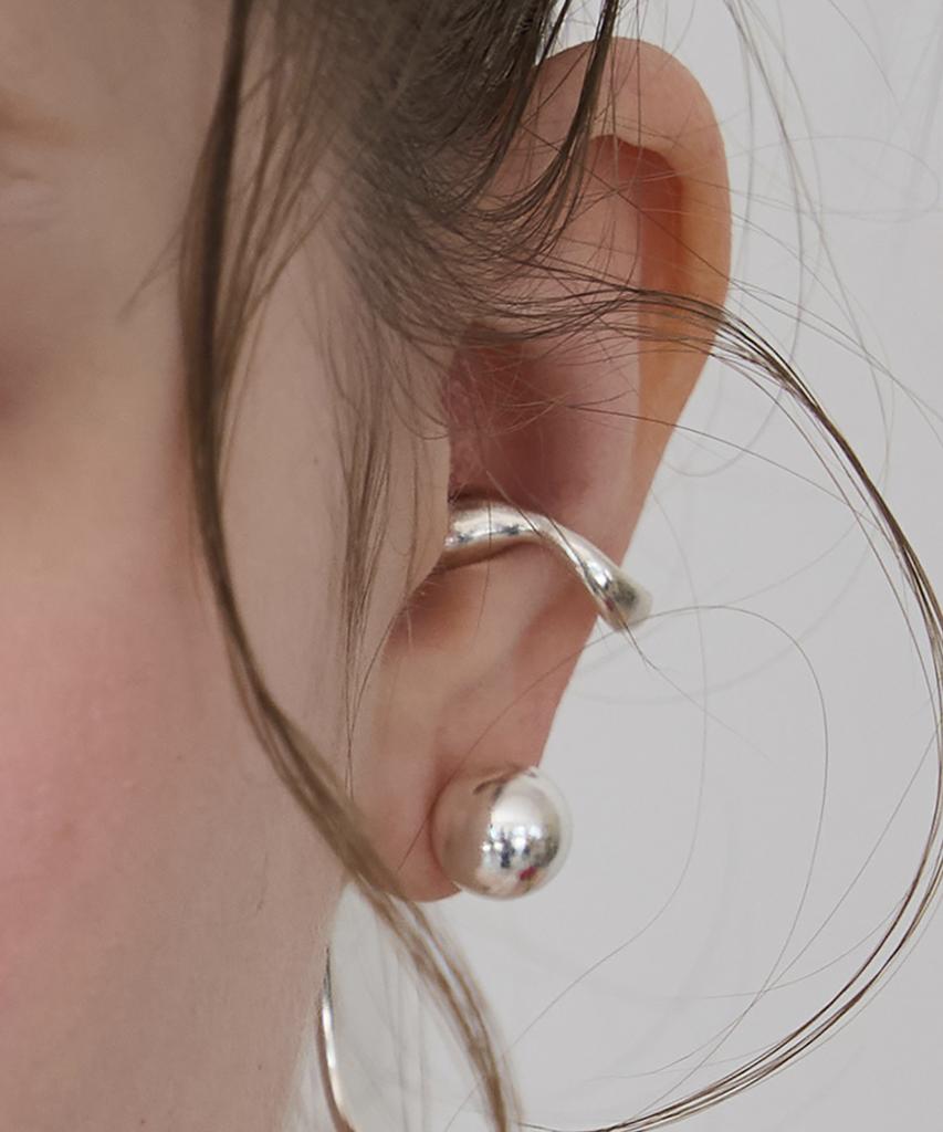 Still Instant Rose With Dew - Earcuff 03