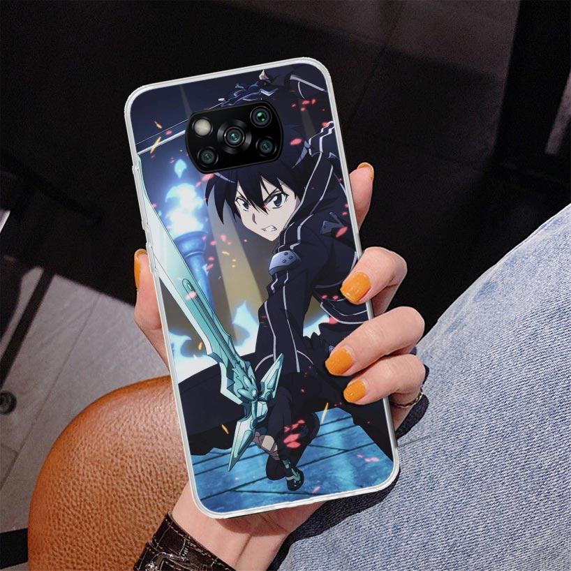 Sword Art Online Anime Phone Case For Xiaomi Poco X7 X6 X5 Pro F7 Ultra Redmi 15C 15 13C 13 12C 12 10 10A 10C 9 9A 9C 9T Cover P