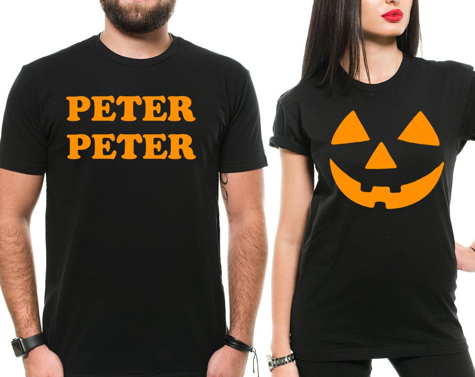 Halloween Couple matching idea shirts Peter Peter Halloween Smile Shirt M