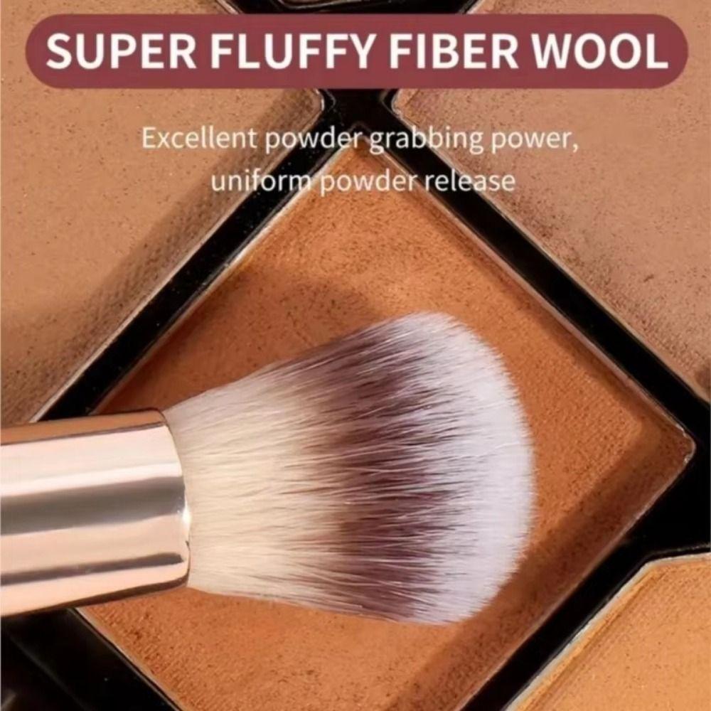 2/4/5Pcs Flat Top Dual-ended Makeup Brushes Soft Bristle Foundation Brush Set Beginner Makeup