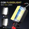 Led Work Light COB Floodlight 8000LM Rotatable Lights Rechargeable Magnetic Torch with Hook Clip Waterproof Camping Light