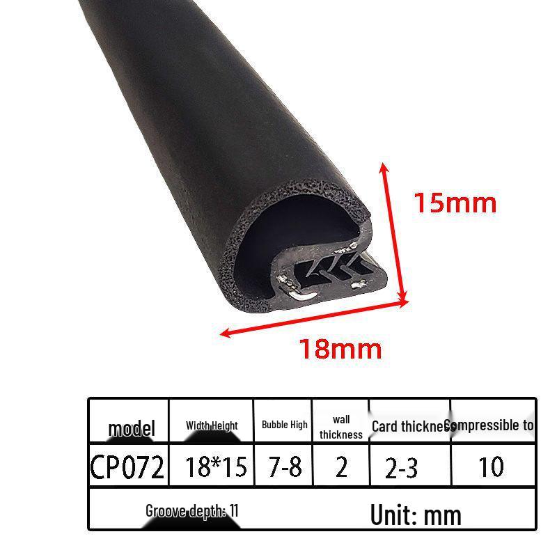 Customizable EPDM U-Shaped Rubber Sealing Strip for Electrical Cabinets and Car Doors