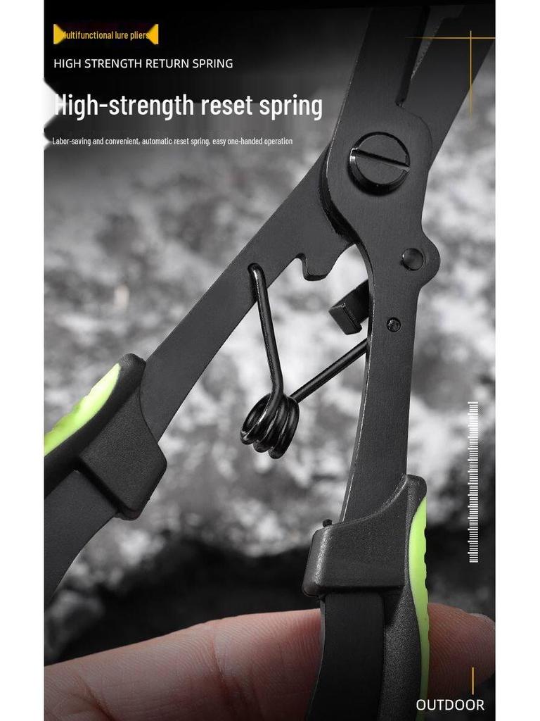 Black Teflon Eagle Beak Fishing Pliers: Multi-functional Hook, Line Cutter & Fish Control Tool