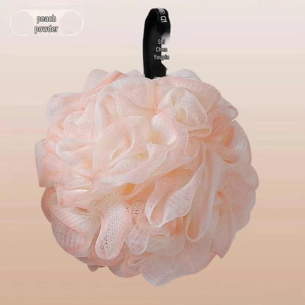Extra Large Durable Bath Flower Ball - Soft & Non-Dispersing Bath Scrubber