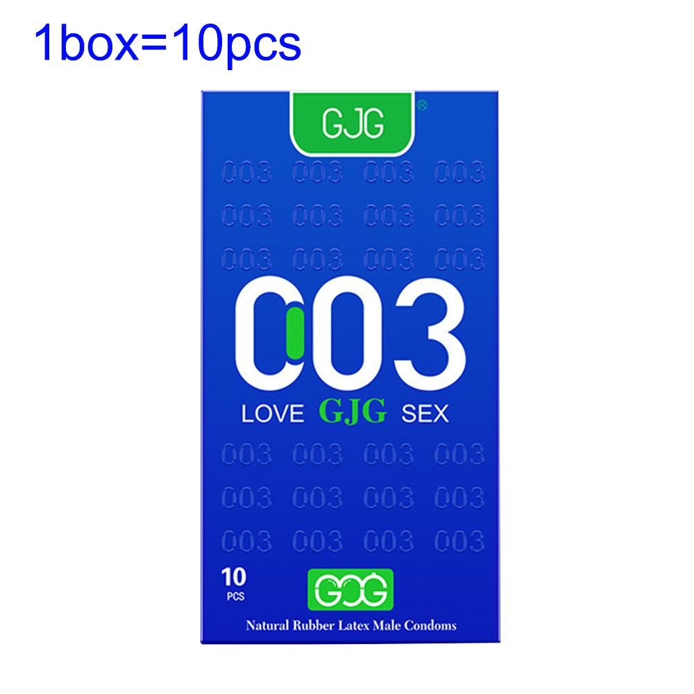 003 Ultratunn kondom Säker Sex Super Smidig Super Smörjning Transparent Naturlig Latex Kondom Sexprodukt för vuxna