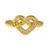 Micro Inlaid Personality Vintage Geometric Opening Ring Women'S Fashion Retro High Sense Niche Design Ring