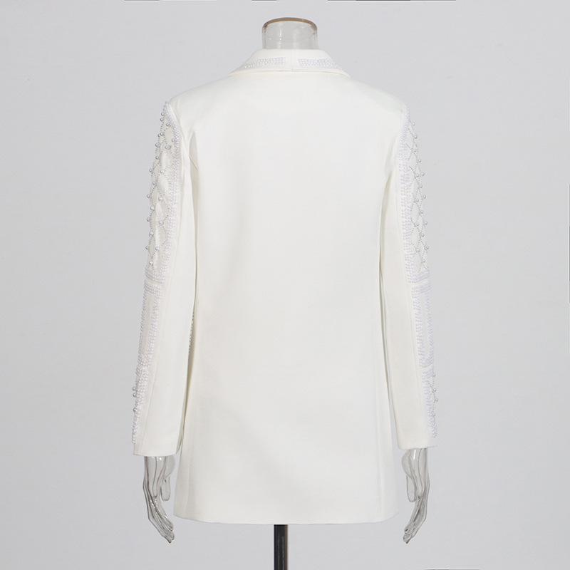 2025 Summer High-End European & American Style Suit: Heavy Beading, Hot Diamond, Versatile Jacket