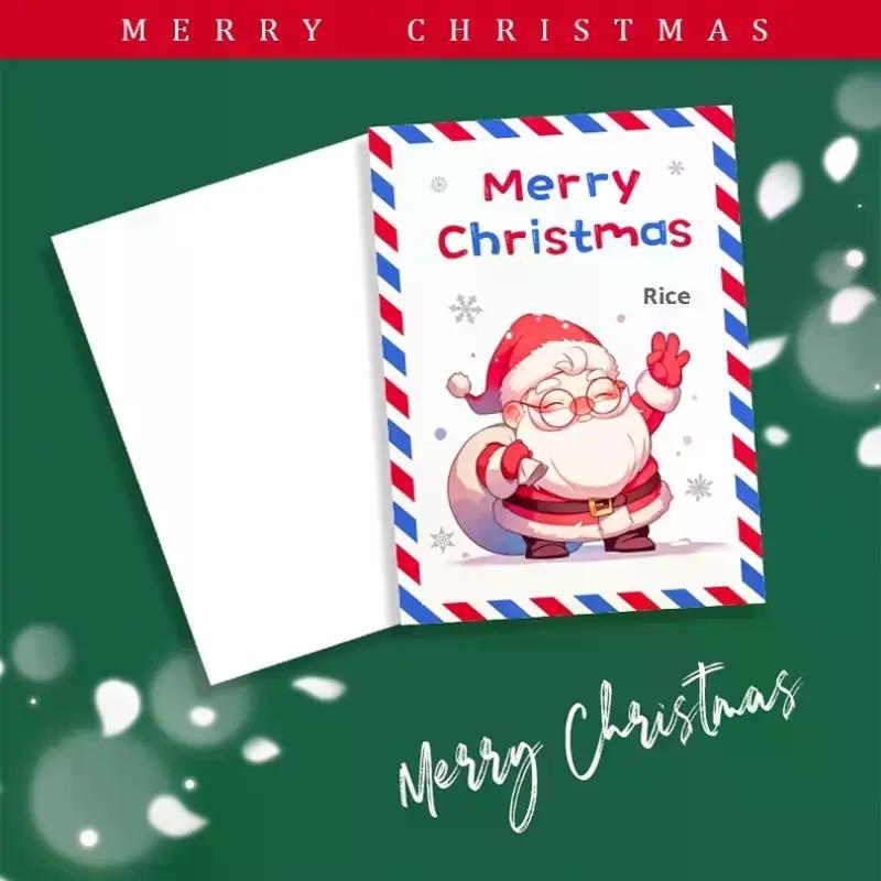 10PCS Christmas Cards, Handwritten Thanks, Blessings, Messages, Gifts, Decorations, Small Cards, Parties, Birthdays, Holidays