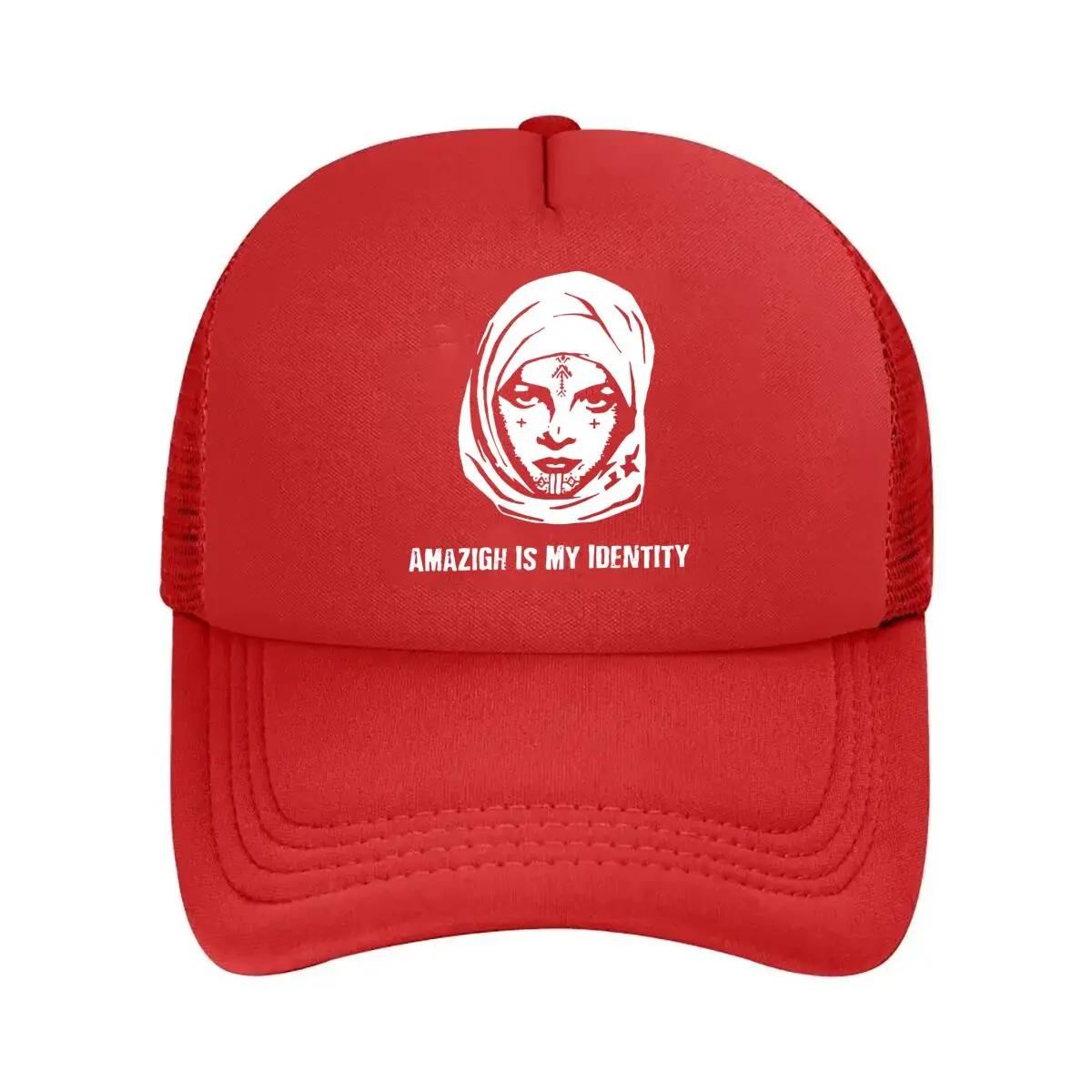 

Amazigh Identity Cultural Inspired Heritage Text Design Mesh Baseball Cap One Size