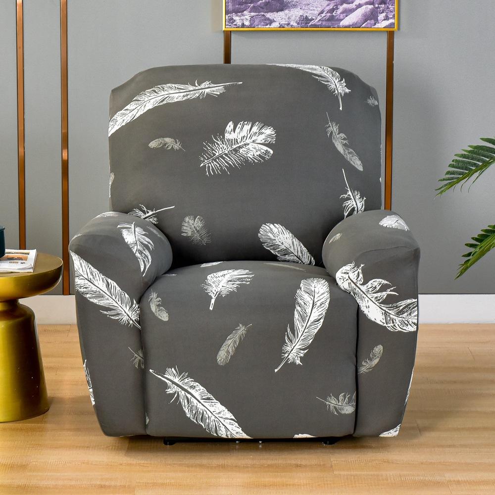 Elastic All-inclusive Sofa Recliner Cover, Printed Four-season Universal Function Single Sofa Cover