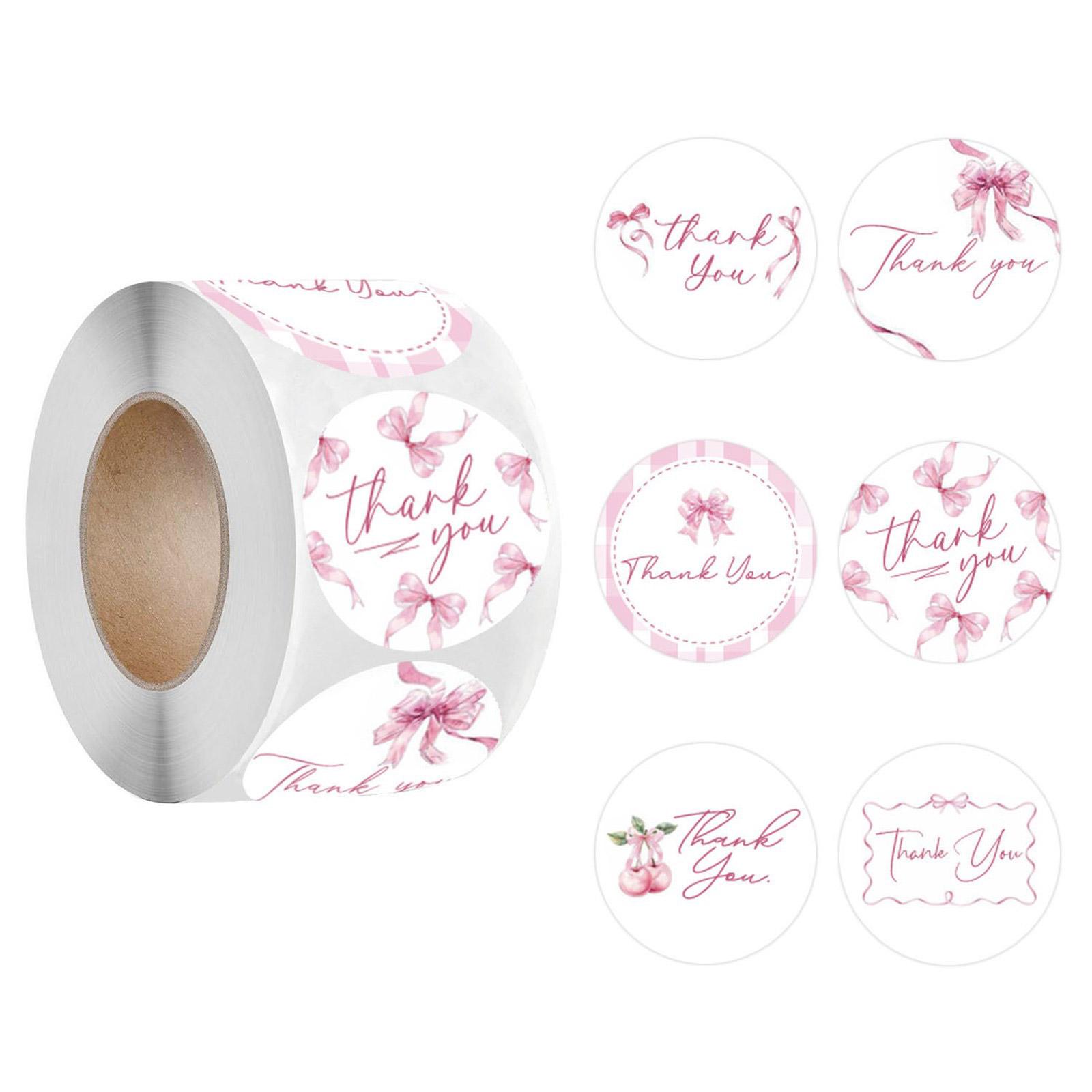 

Наклейка «Спасибо» Наклейка с милыми бантиками Декоративные этикетки Этикетки «Спасибо» Наклейка для запечатывания подарков Круглая наклейка для вечеринки