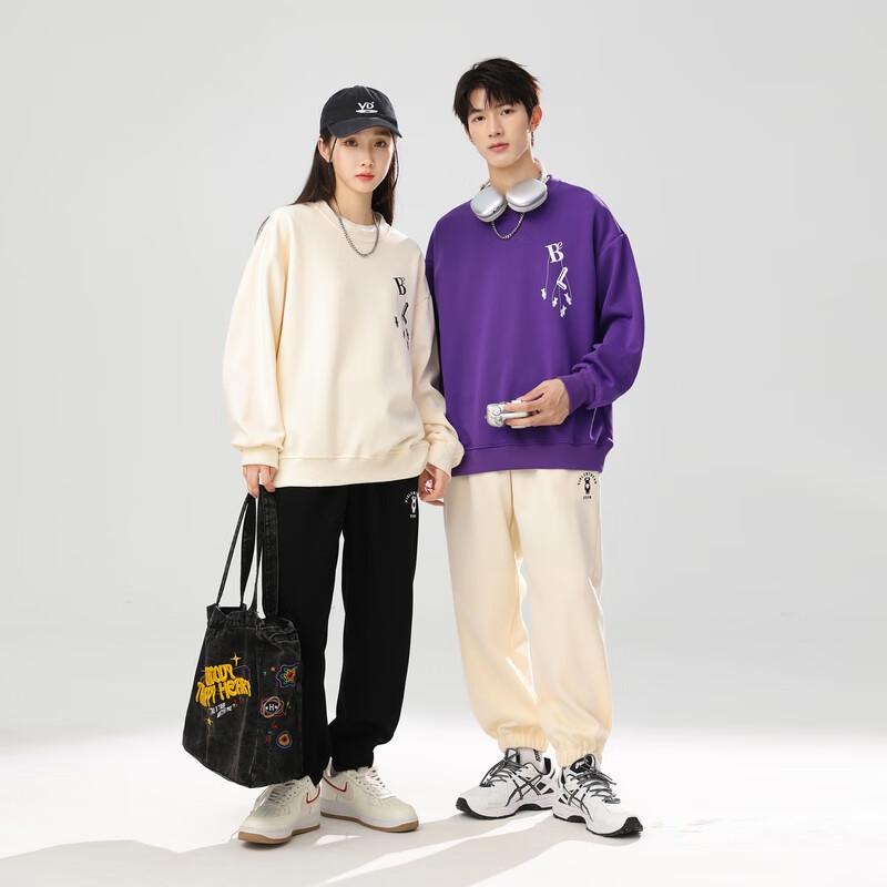 Fengxun Unisex Loose Fit Round Neck Sweatshirt