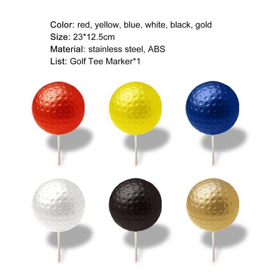 Marker Granicy Pola Golfowego Wytrzymały Odporny na Rdzę Niedeformowalny Szpilka Graniczna do Golfa Marker Tee