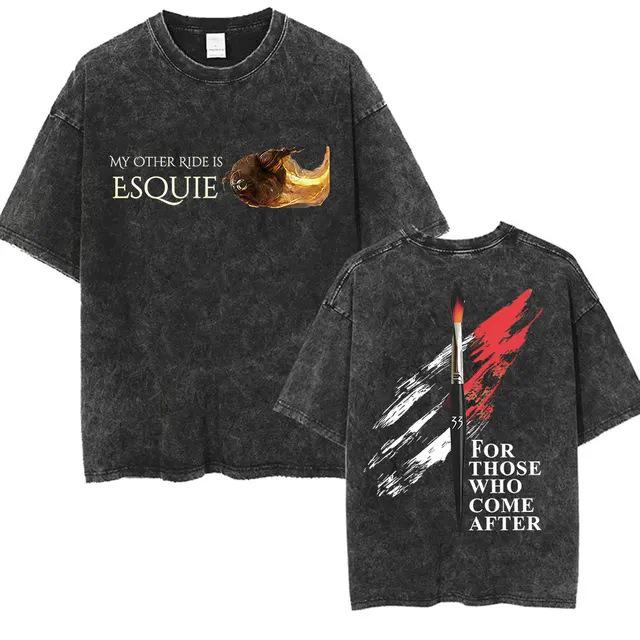 Claire Obscur 33 Expacim Retro Washed Unisex Cotton Oversized T-Shirt