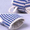 1 Stück Gestreifte Einfache Haushaltsküche Ofenhandschuhe Hohe Temperaturbeständigkeit Mikrowellenhandschuhe Dick Anti-Verbrühung Backhandschuh