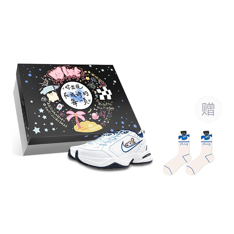 

Nike Air Monarch 4 Низкие Кроссовки на массивной подошве Унисекс Белый Синий 415445-102(Team47-M4BOX) 35.5