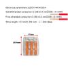 CTRICALVER Compact Splice Connectors for Stranded and Solid Wire Type 15-Piece Connectors, One-Touch Connection, 3-Hole
