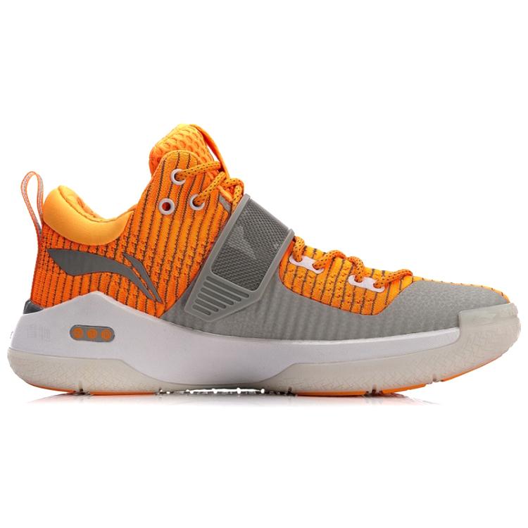 Li Ning WOW 6 Way Of Wade 6 Energy Dämpfung Rutschfest Niedrig geschnittene Basketballschuhe Herren Orange ABAM089-33