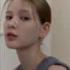 Lewe Three Pearl Line Earring